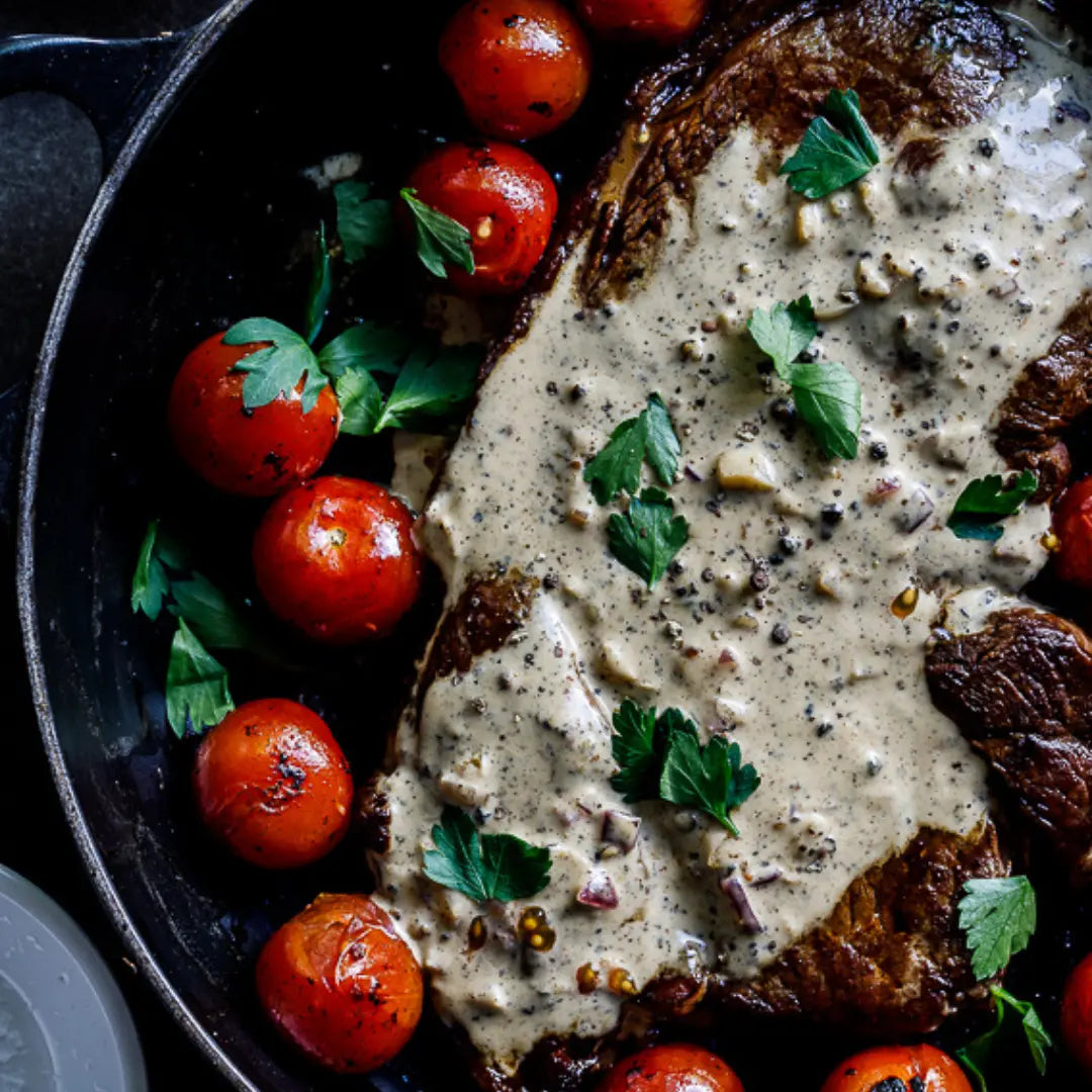 Cracked Pepper & Peppercorn Steak Sauce The Fat Butcher