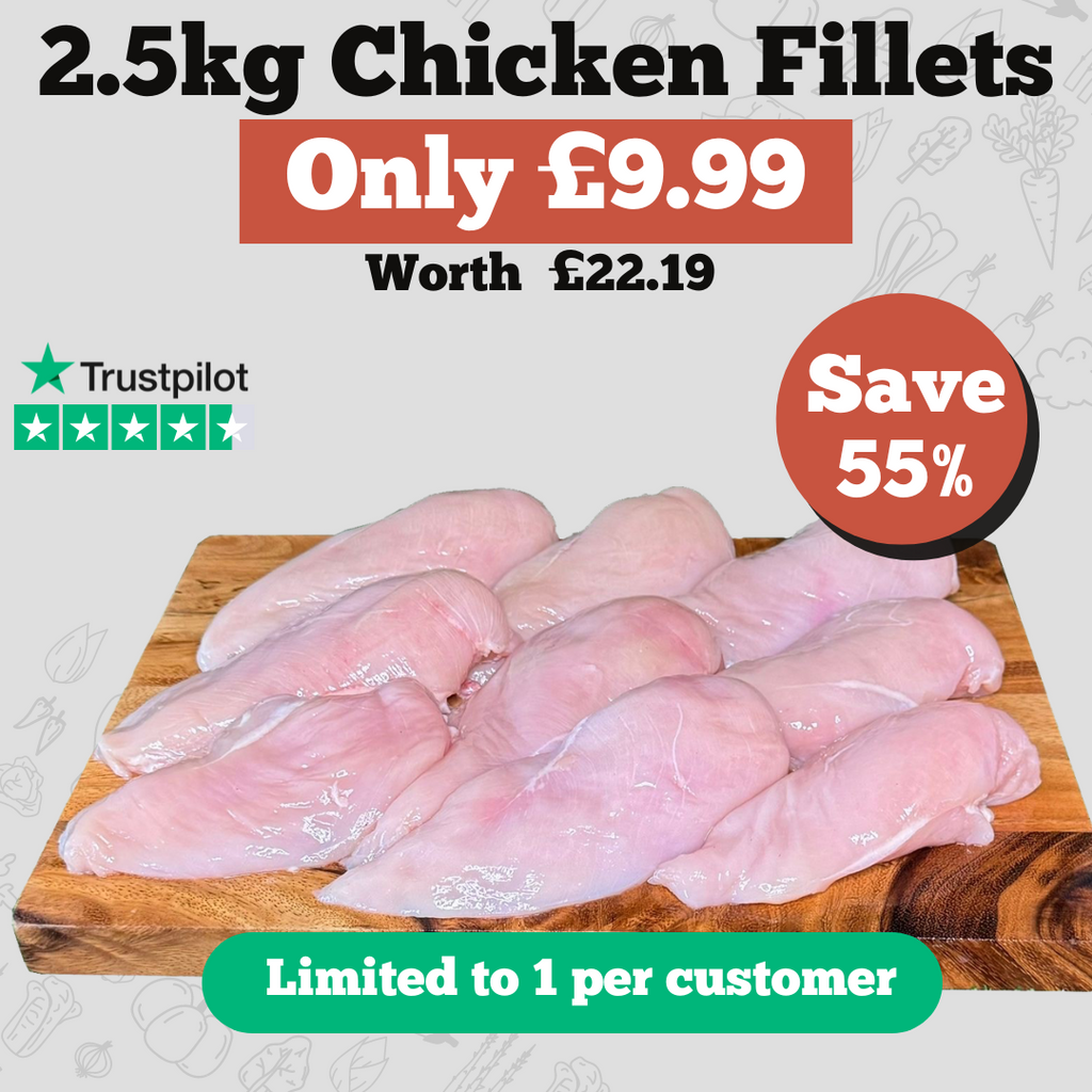 Chicken Breast Fillets 2.5kg pack-The Fat Butcher