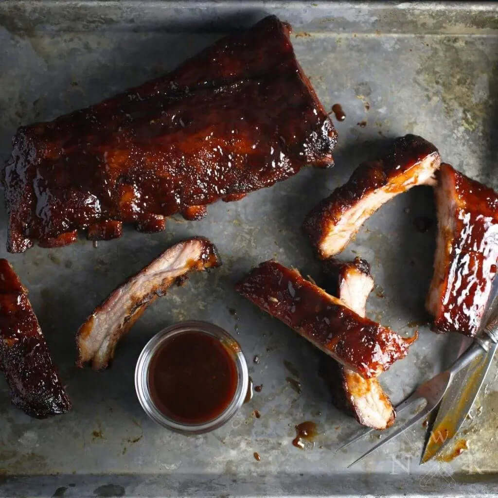 Bourbon Glazed Ribs - The Fat Butcher