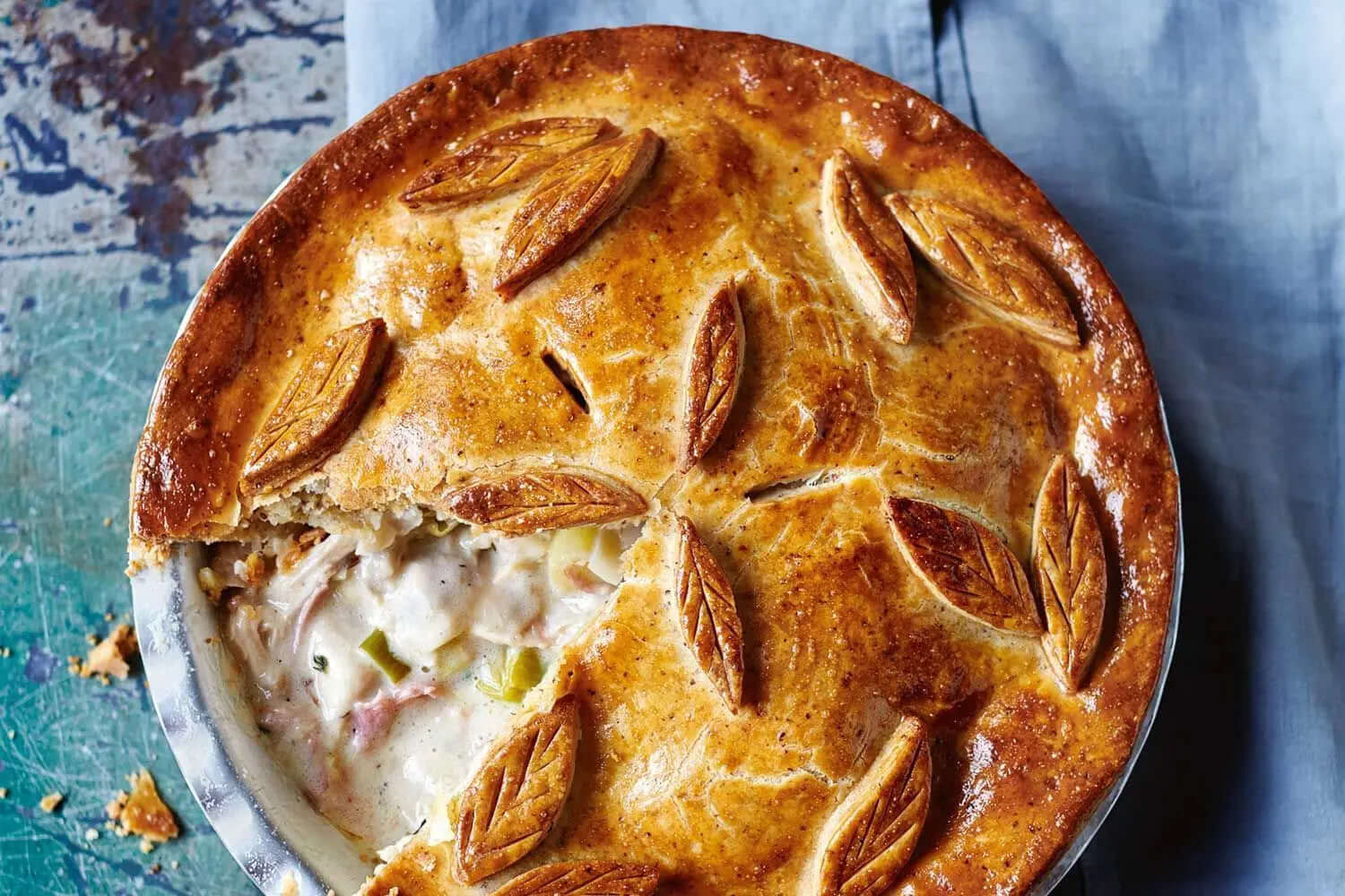 Chicken & Leek Pie - The Fat Butcher