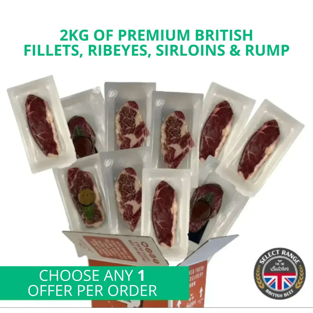 2kg Of Our Finest British Steaks - The Fat Butcher