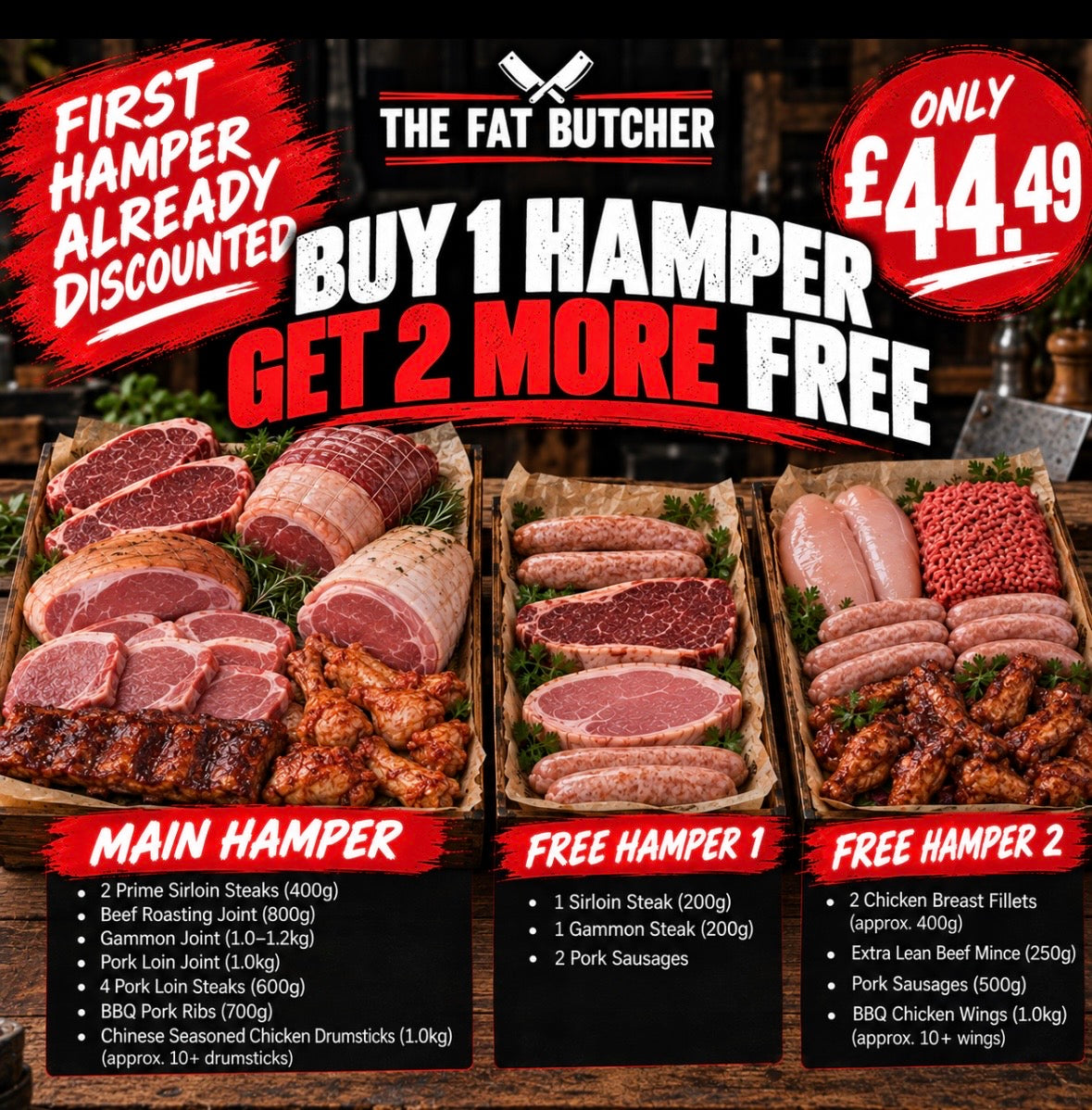Sunday Saver plus 2 Free Hampers