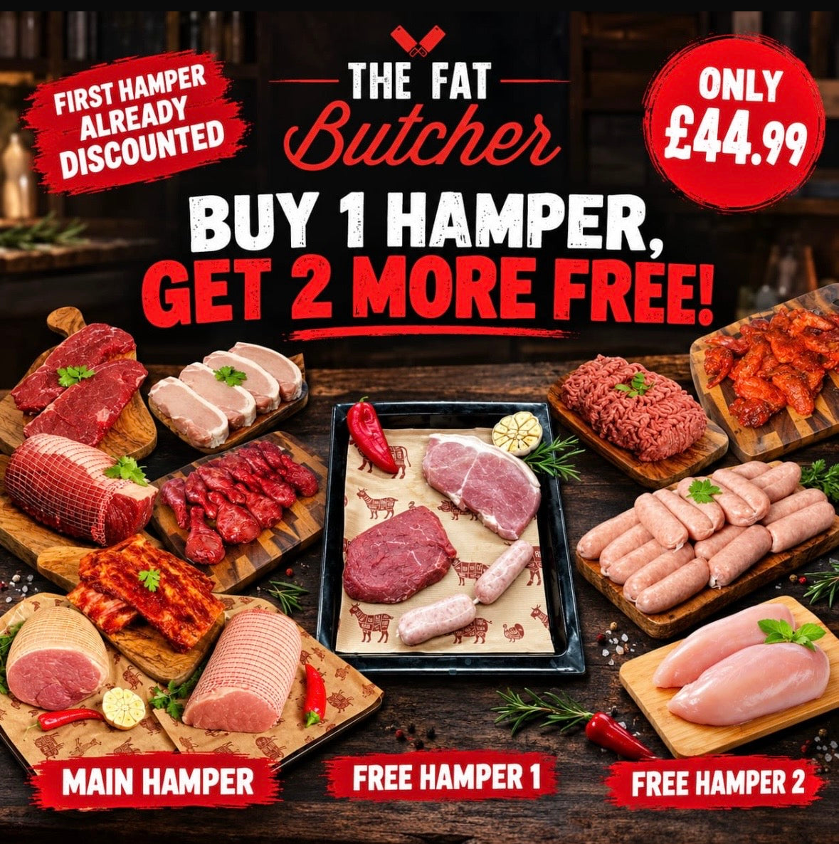 Big Thursday Saver plus 2 Free Hampers