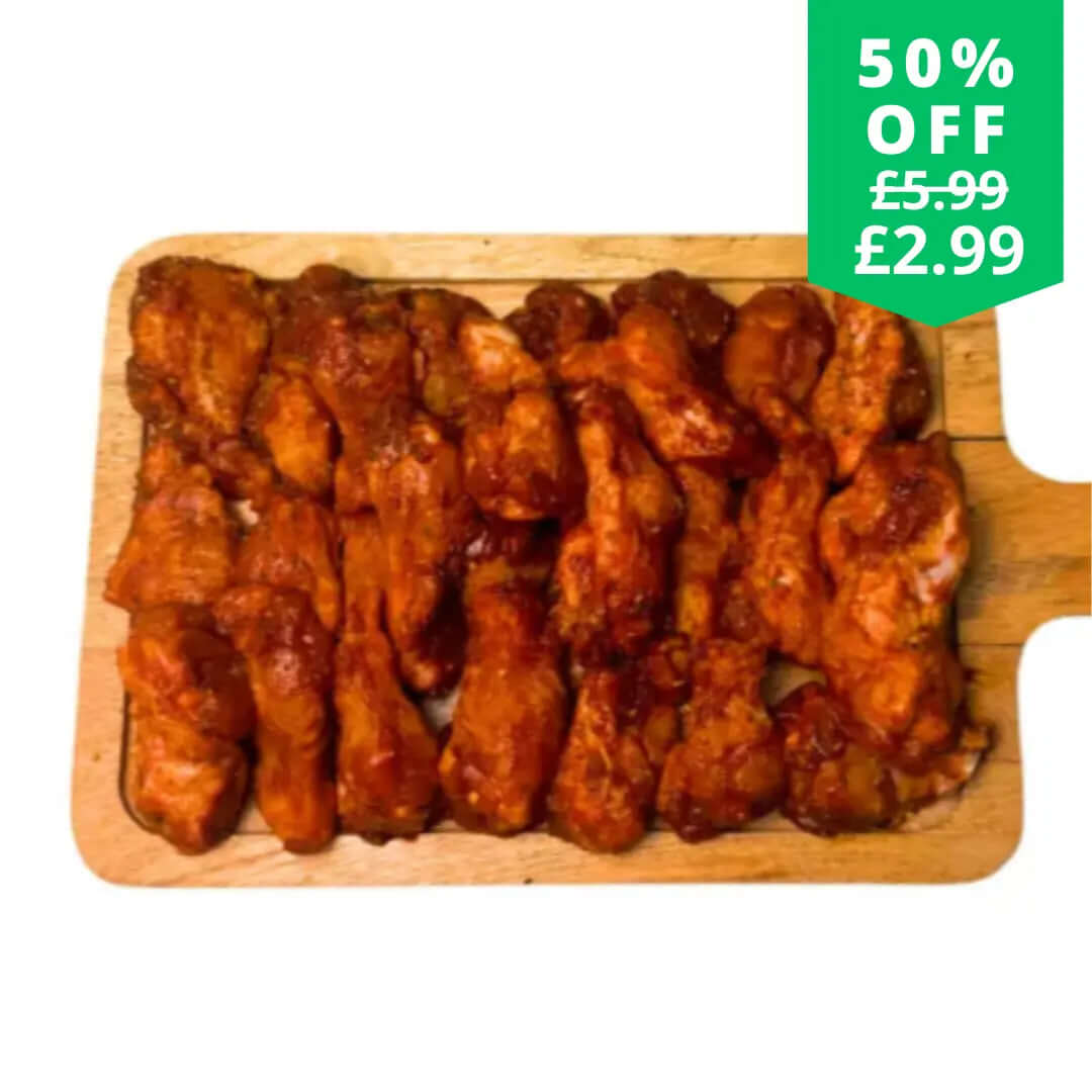 BBQ Flavour Chicken Wings - The Fat Butcher
