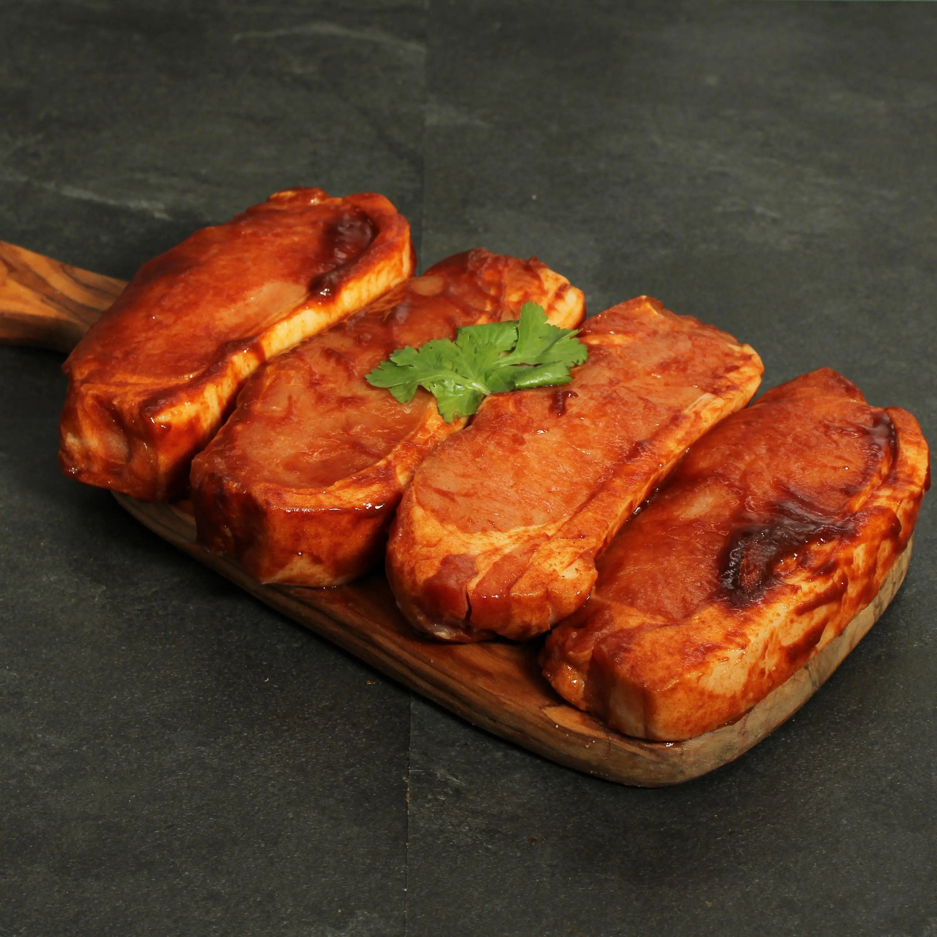 BBQ Pork Loin Steaks The Fat Butcher