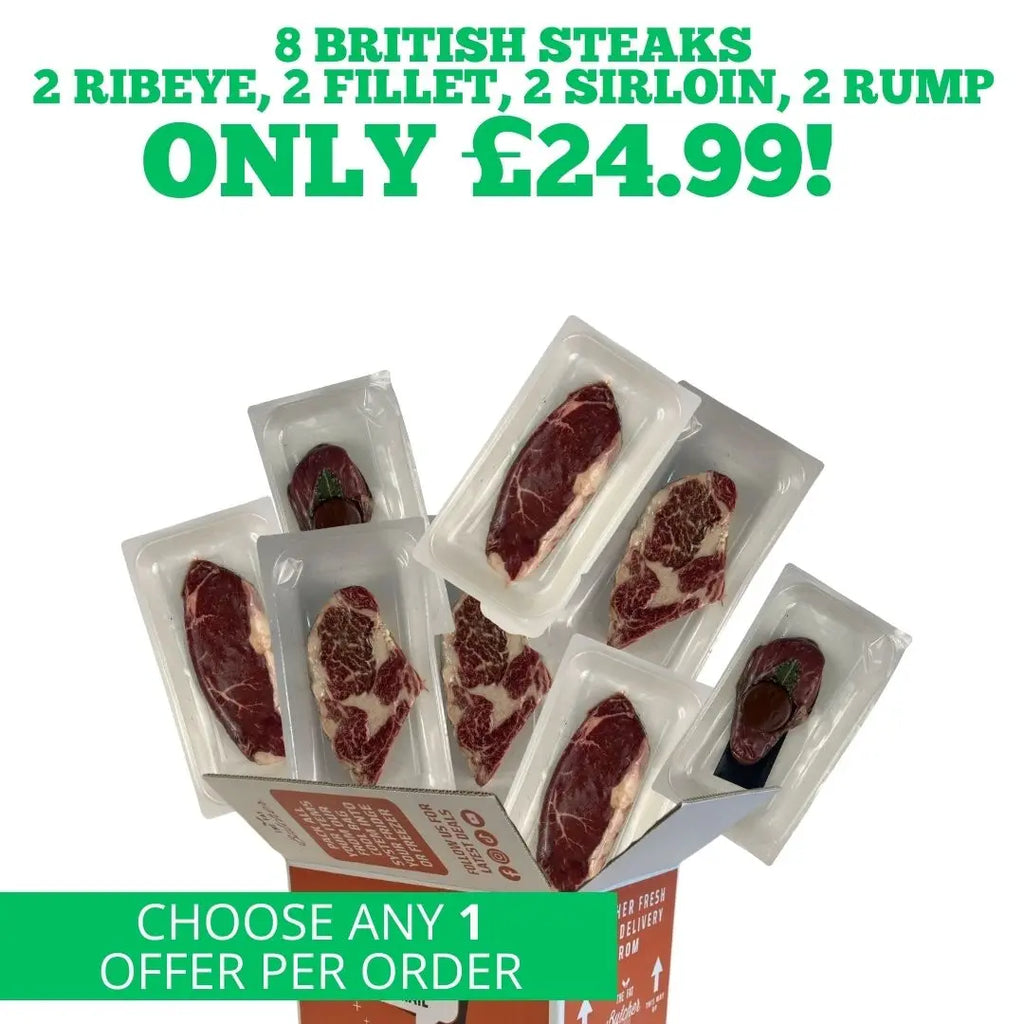 8 Premium British Steaks  The Fat Butcher