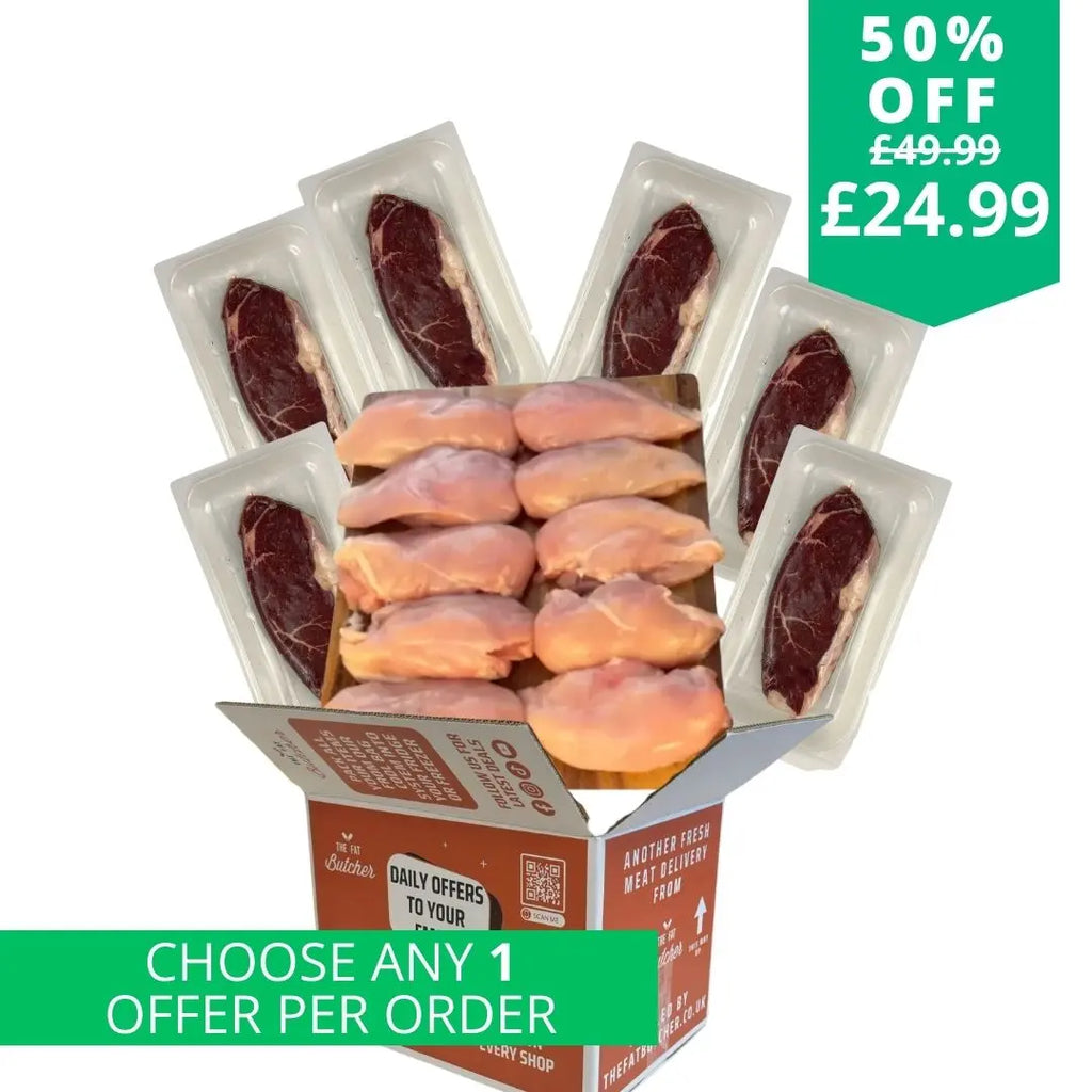 6 British Rump Steaks & Chicken Breast  The Fat Butcher