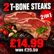 British T-Bone Steaks (2 for 1)