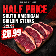 4 Prime South American Sirloin Steaks