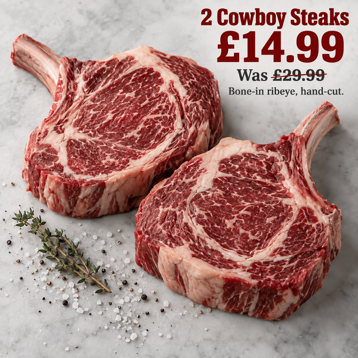 Cowboy Steaks (2 for 1)