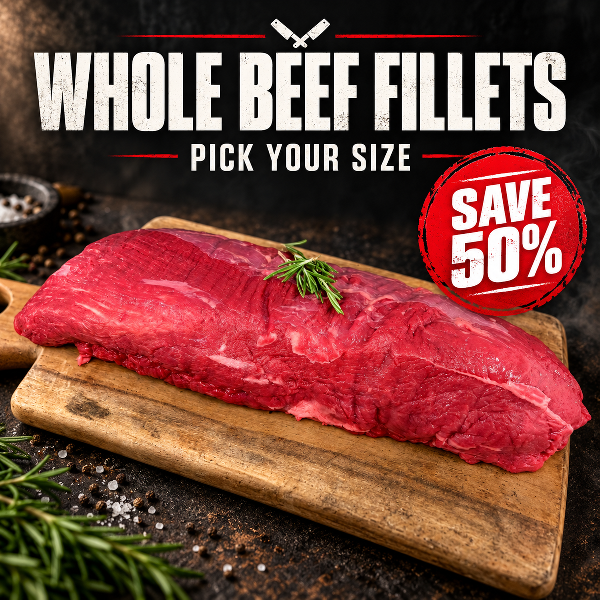 British Whole Beef Fillets