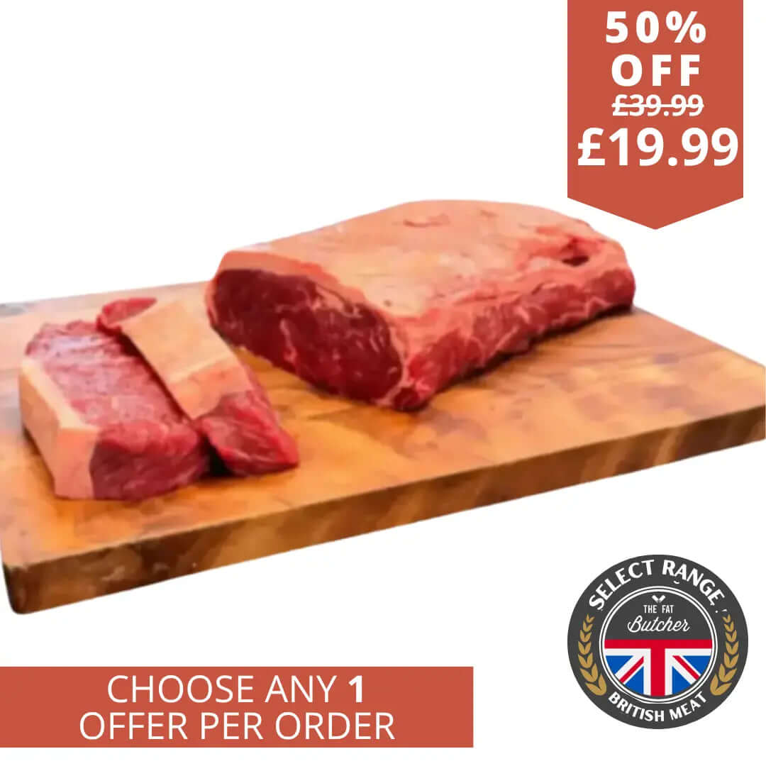 Cut your own British Sirloin Steak 1.5-1.8kg - The Fat Butcher