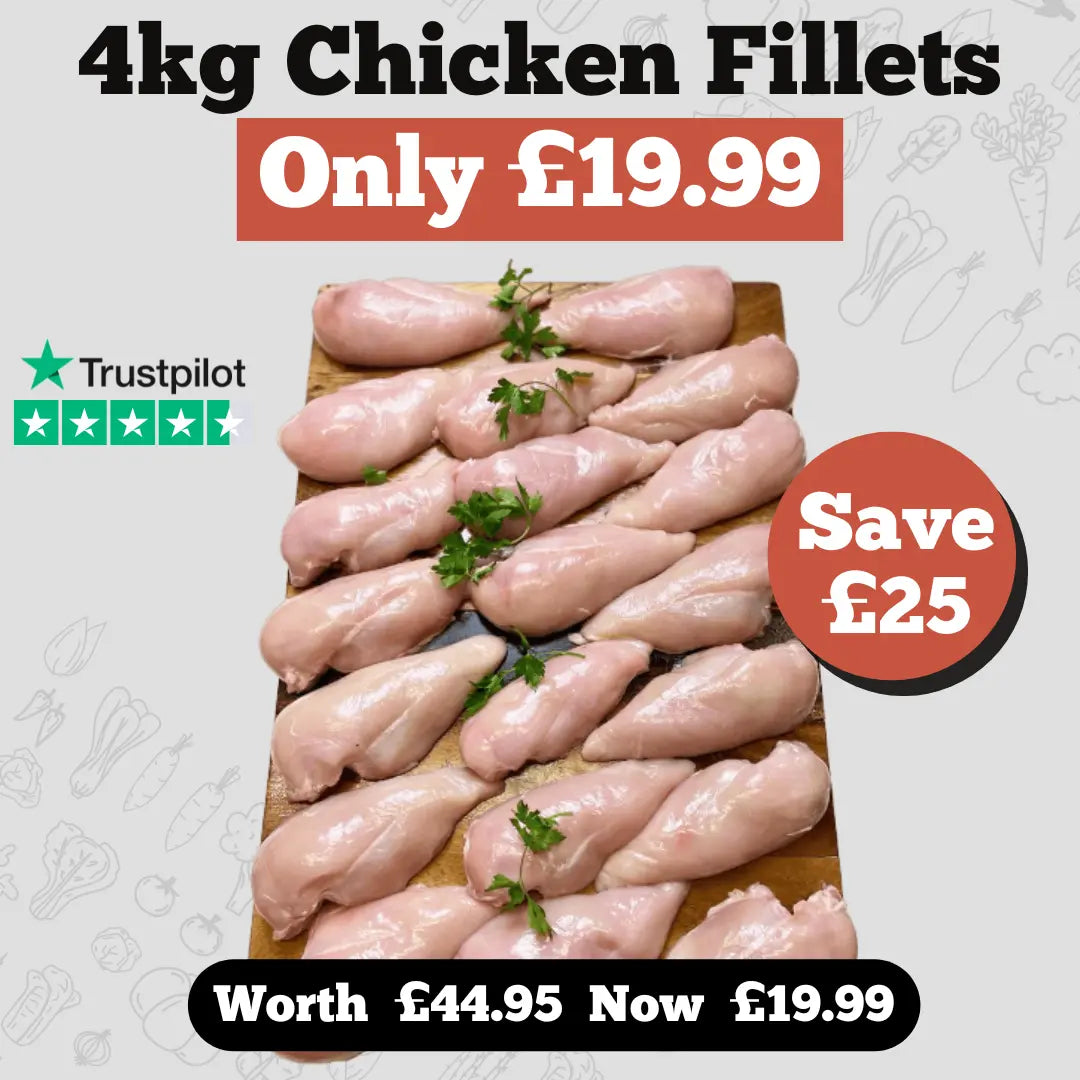 Chicken Breast Fillets 4kg pack  The Fat Butcher