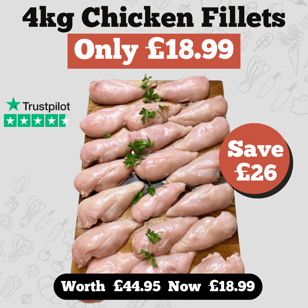 Chicken Breast Fillets 4kg pack Cheapest in UK