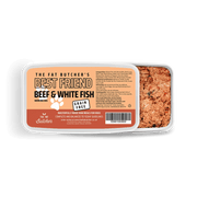 Fat Butcher's Best Friend Dog Food - Beef & White Fish - 12x500g - The Fat Butcher