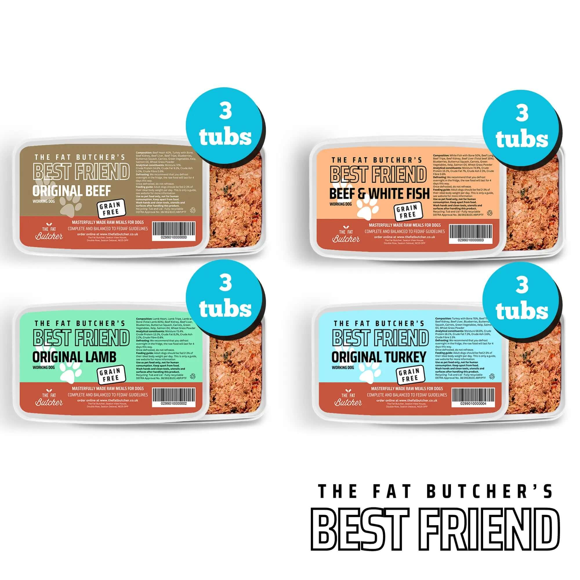 Fat Butcher's Best Friend Dog Food - Choose your Bundle - The Fat Butcher