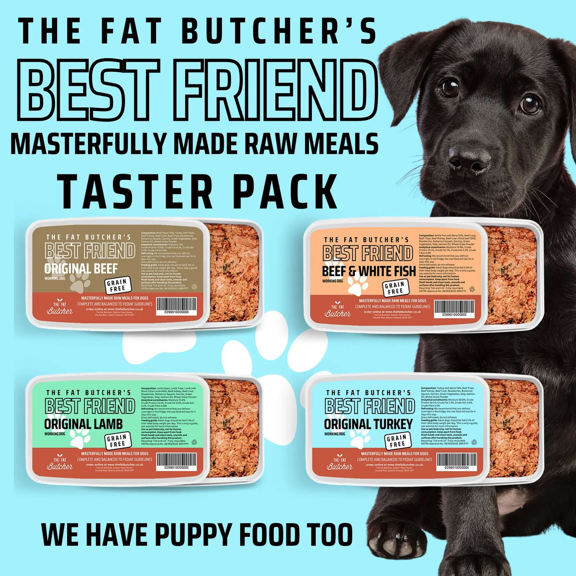 Fat Butcher's Best Friend Dog Food -Taster Bundle - The Fat Butcher