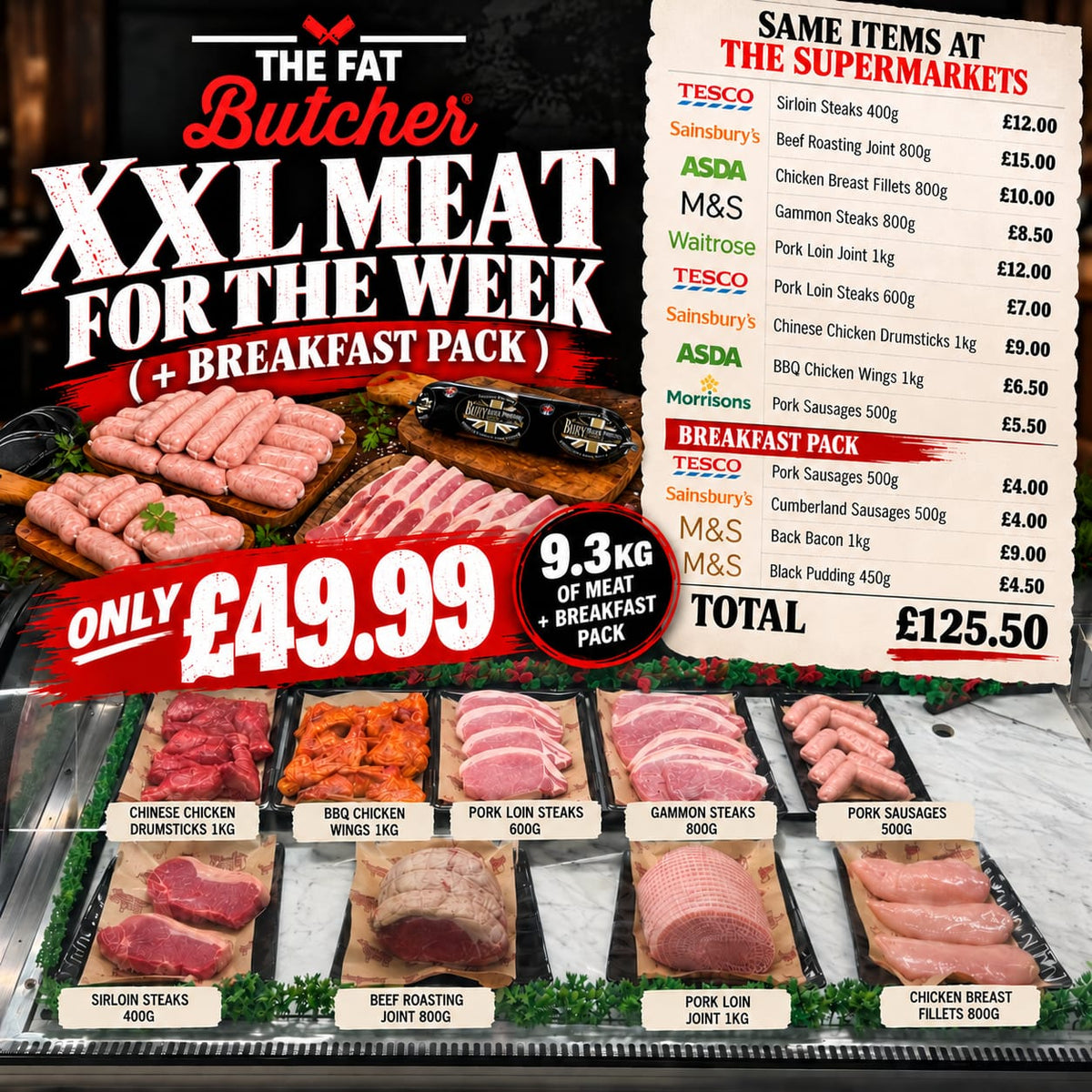 XXL Meat For The Week (with Breakfast Bolt On)