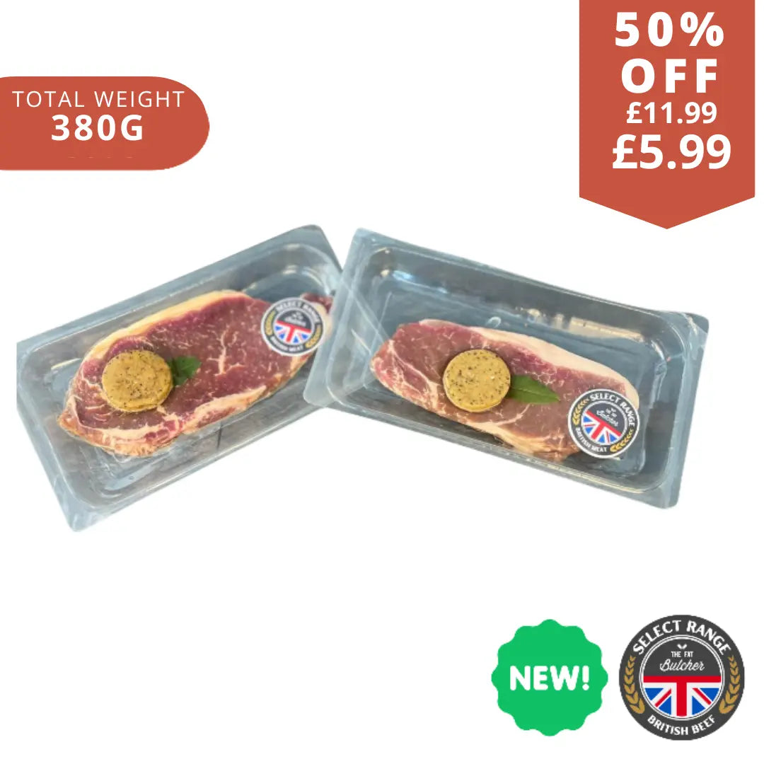 2 Bistro Sirloin Steaks With Peppercorn Sauce The Fat Butcher