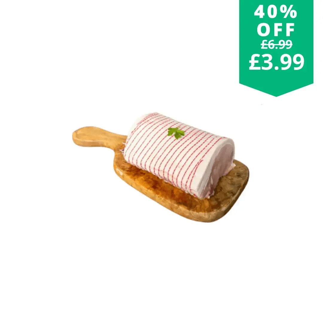 Pork loin joint with garlic & herb dressing 900g - The Fat Butcher