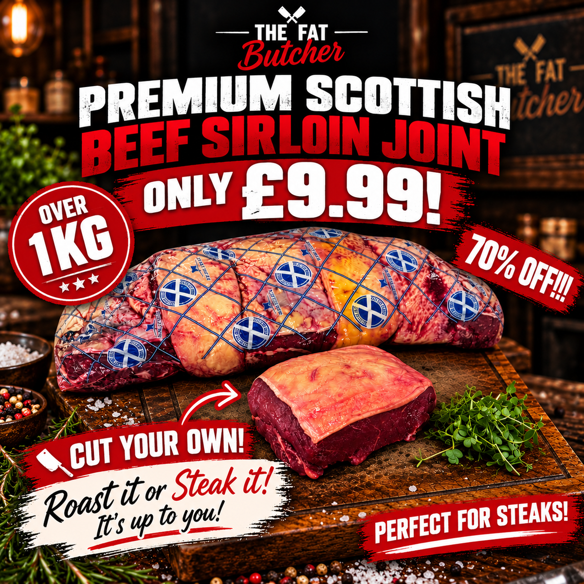 Scottish Sirloin Cut Your Own
