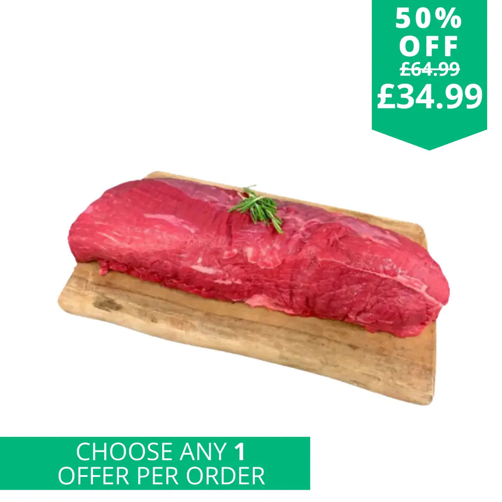 XL Prime British Whole Beef Fillet 1.8kg Offers