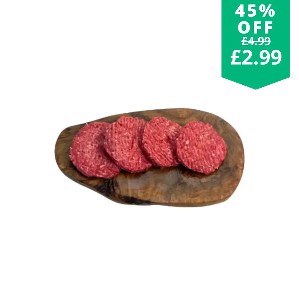 4 Premium British Burgers  The Fat Butcher