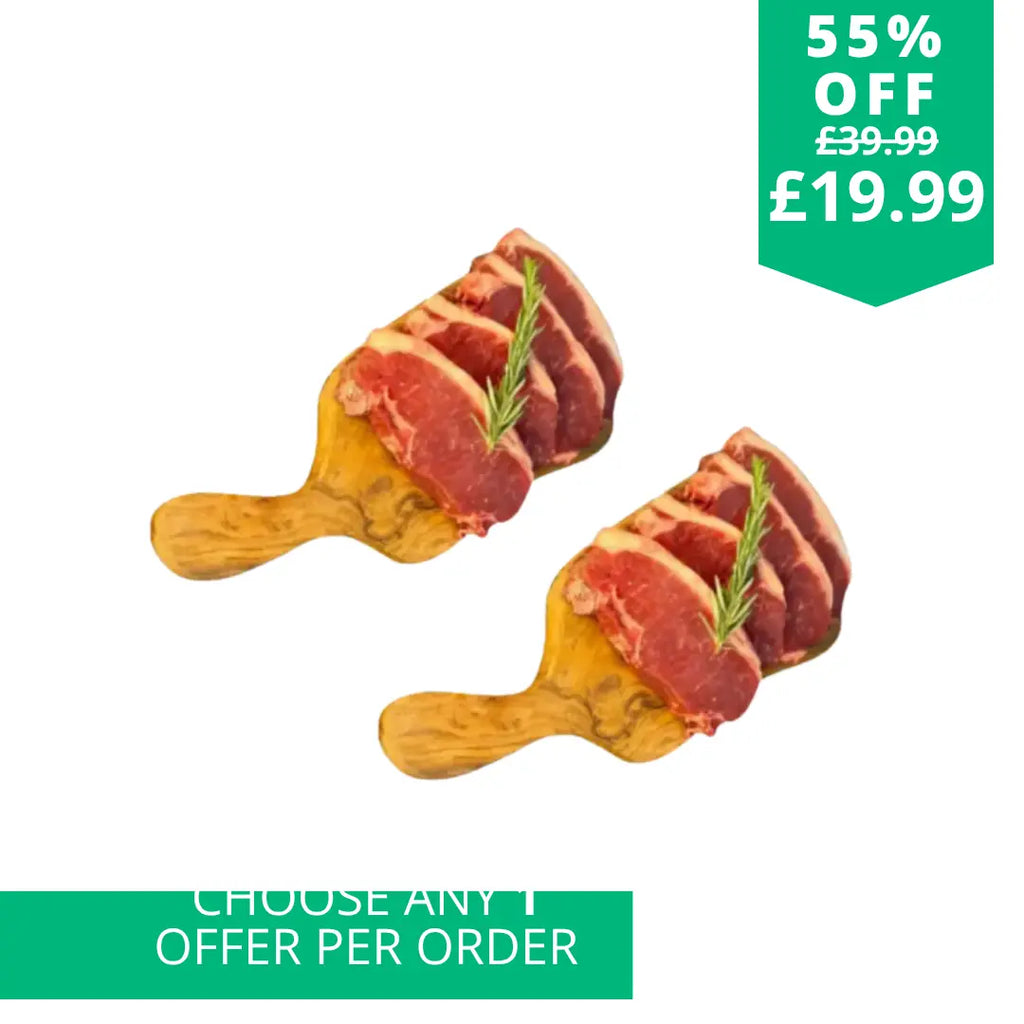 8 British Sirloin Steaks (2 for 1)  The Fat Butcher