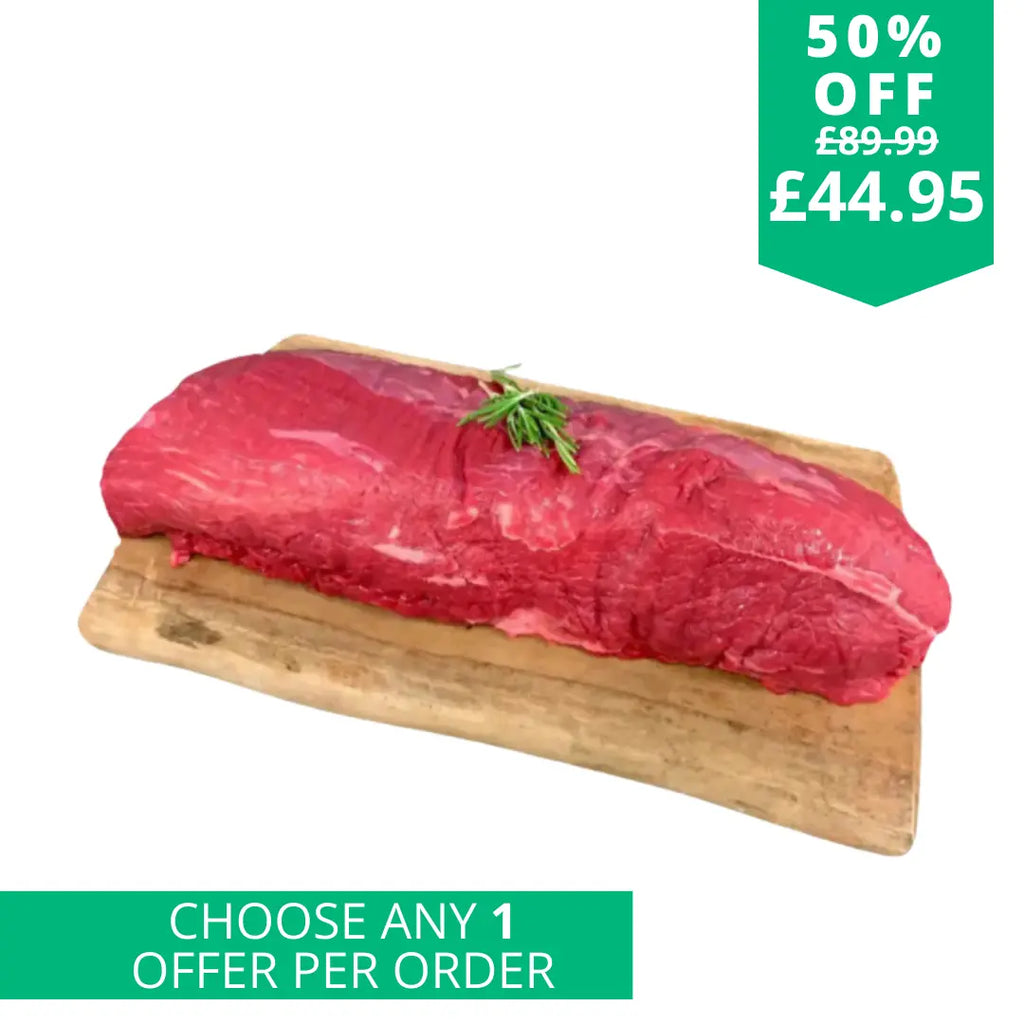 XL Prime Whole Grass Fed Beef Fillet 1.8kg  The Fat Butcher