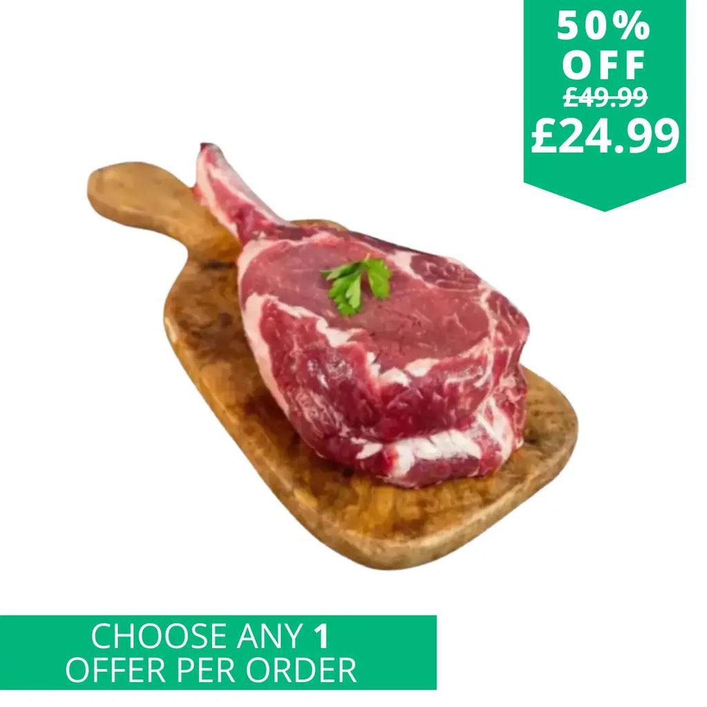 XL Sharer Tomahawk Steak (1.6-1.8KG)  The Fat Butcher