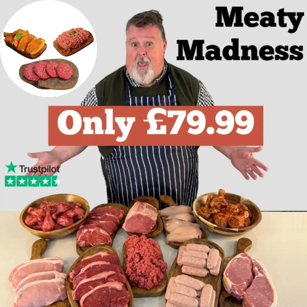 Meaty Madness Hamper + FREE British Hamper On Top  The Fat Butcher