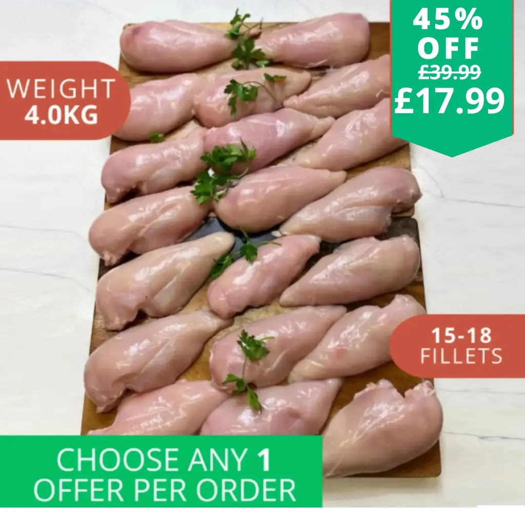 Chicken Breast Fillets 4kg pack (OUR CHEAPEST YET)  The Fat Butcher