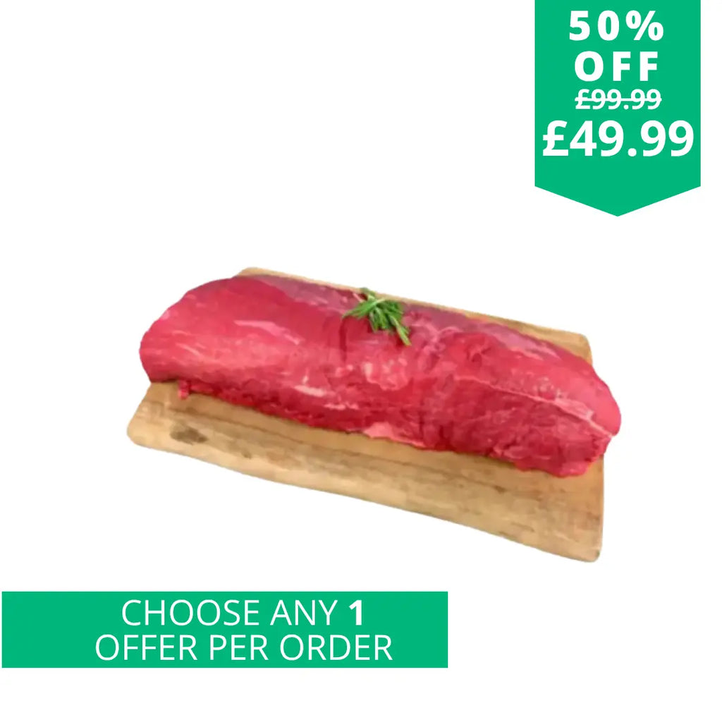 Whole XL Scottish Beef Fillet 1.8kg  The Fat Butcher