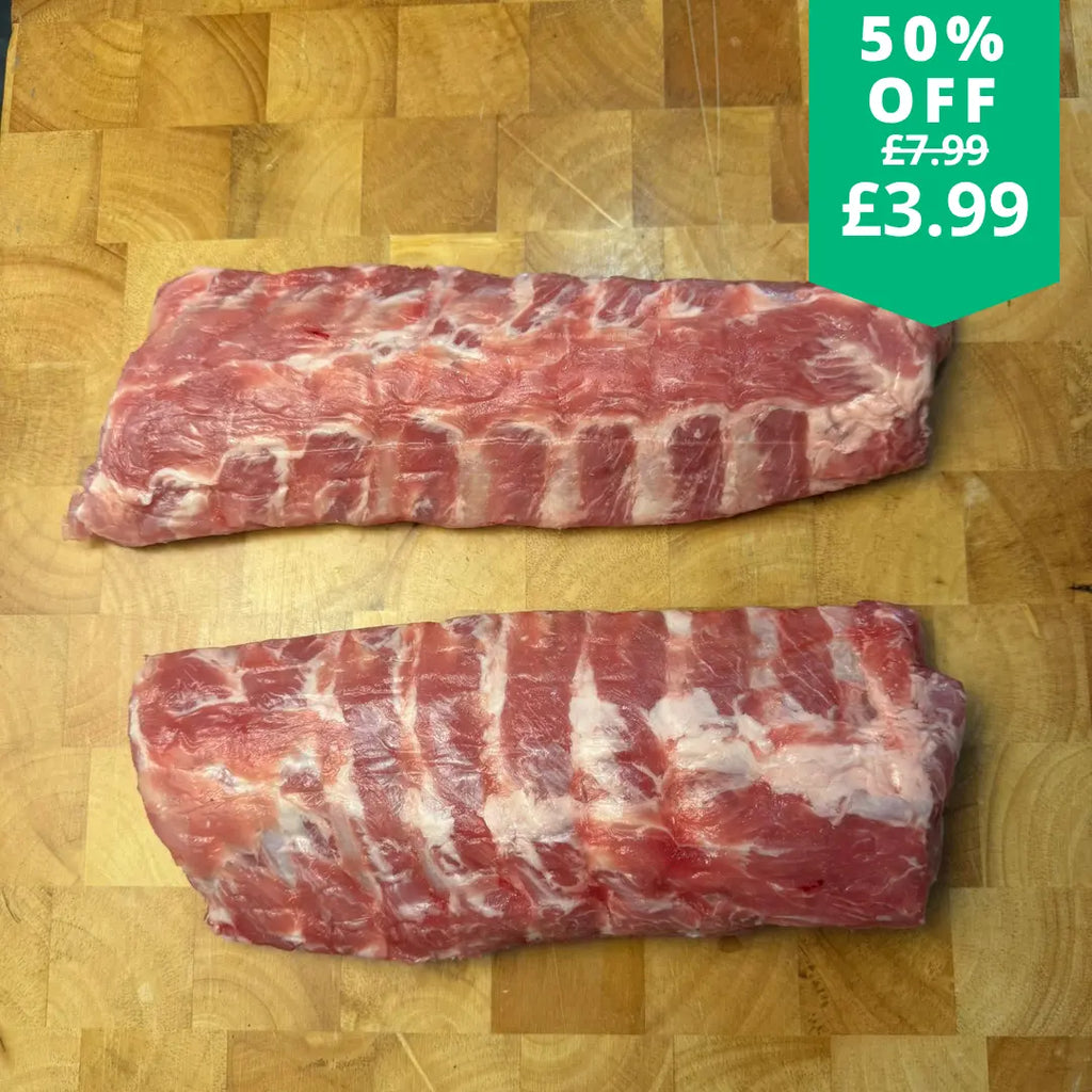 2 Racks Of British Pork Ribs  The Fat Butcher