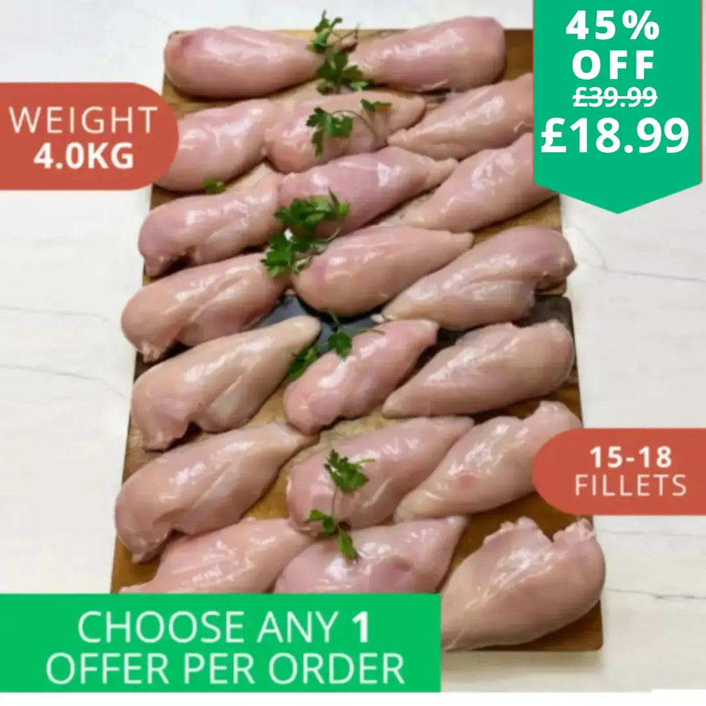 Chicken Breast Fillets 4kg pack  The Fat Butcher