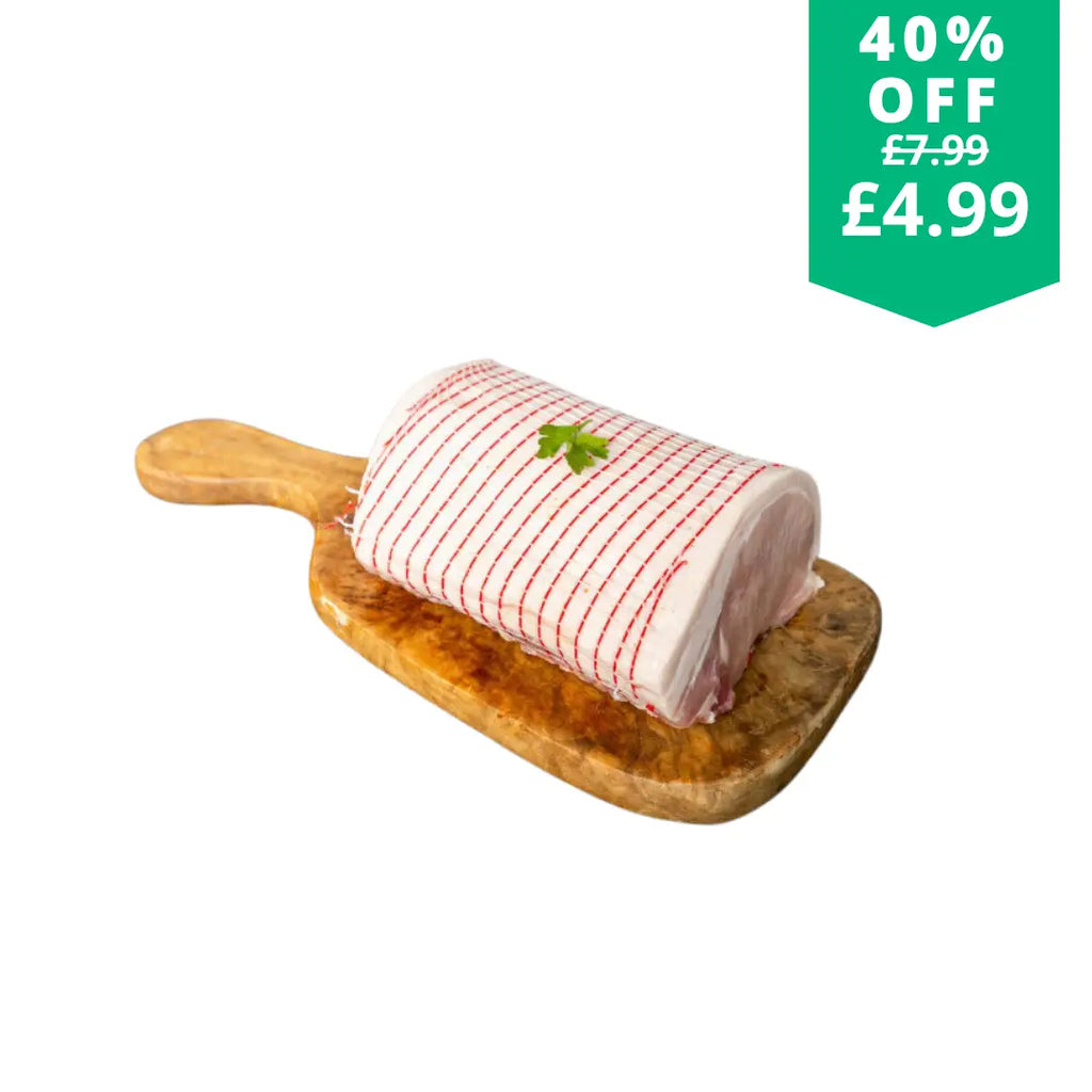 Pork loin joint with garlic & herb dressing 1.0kg  The Fat Butcher
