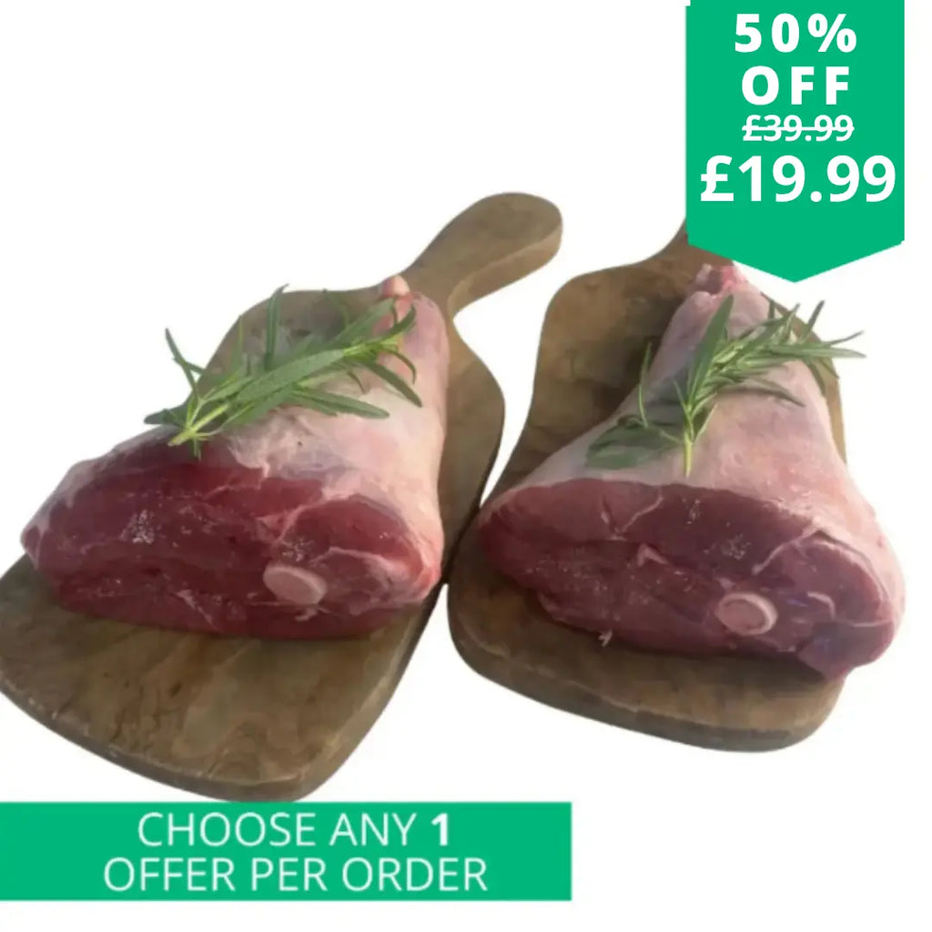 2-4-1 British Half Legs Of Lamb  The Fat Butcher