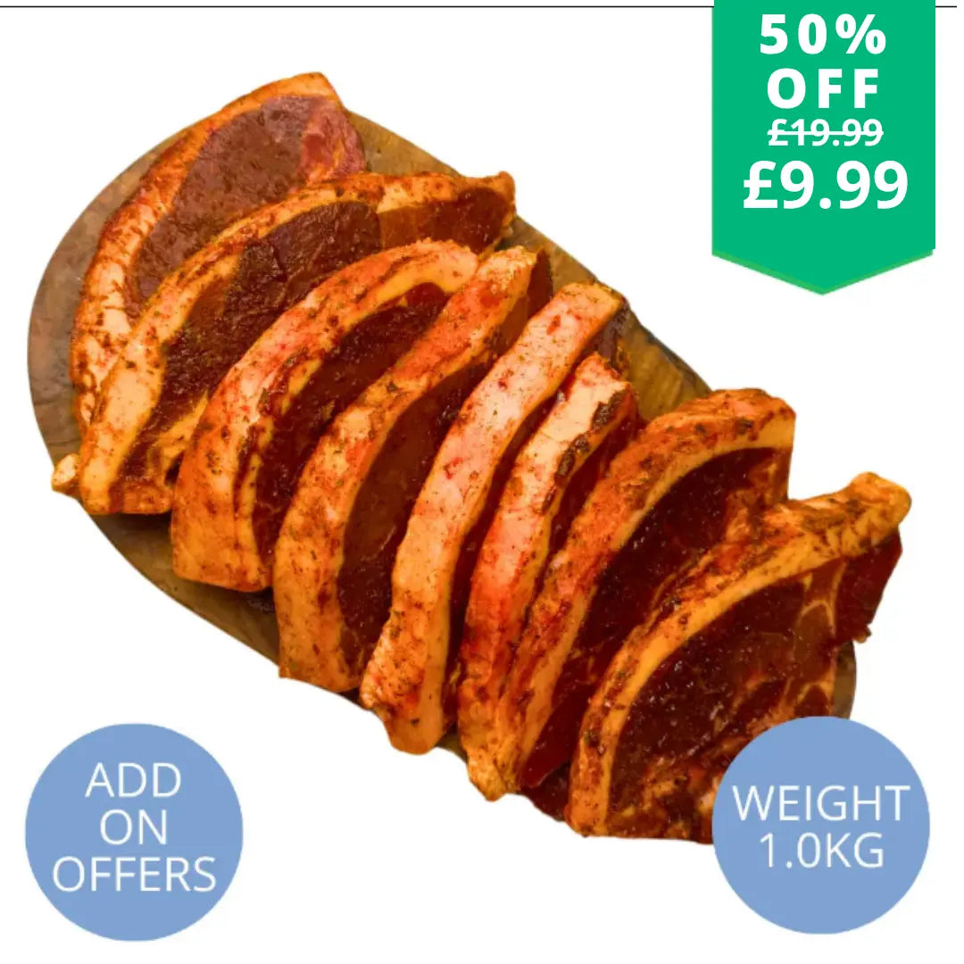 Minted Lamb Chump Chops Bone In  The Fat Butcher