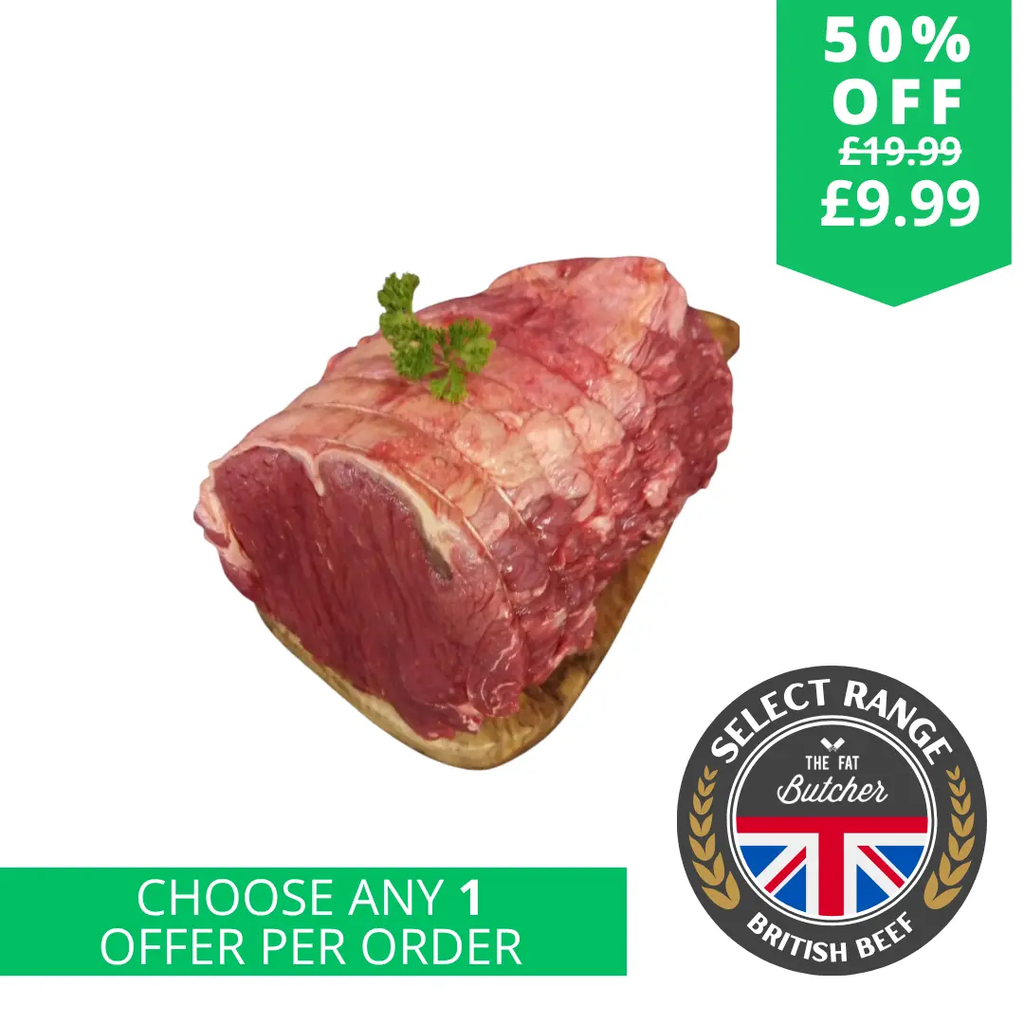 British hand tied beef roasting joint  The Fat Butcher