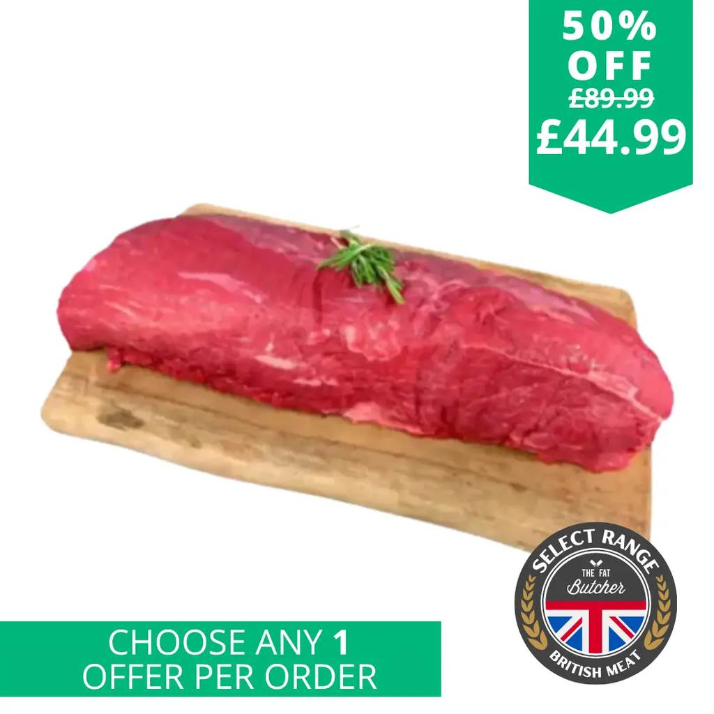 Whole large British beef fillet  The Fat Butcher