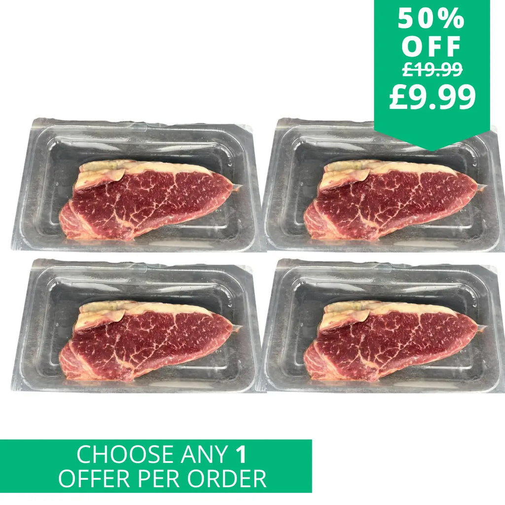 4 British retail packed ribeye steaks  The Fat Butcher