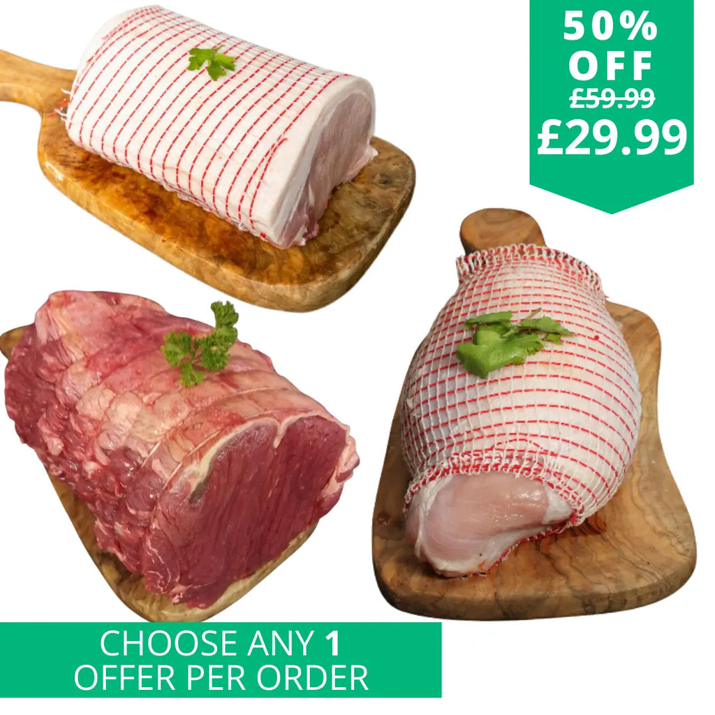 Family of 4 Triple roasting pack  The Fat Butcher