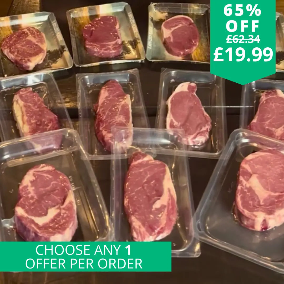 2kg of British steaks  The Fat Butcher