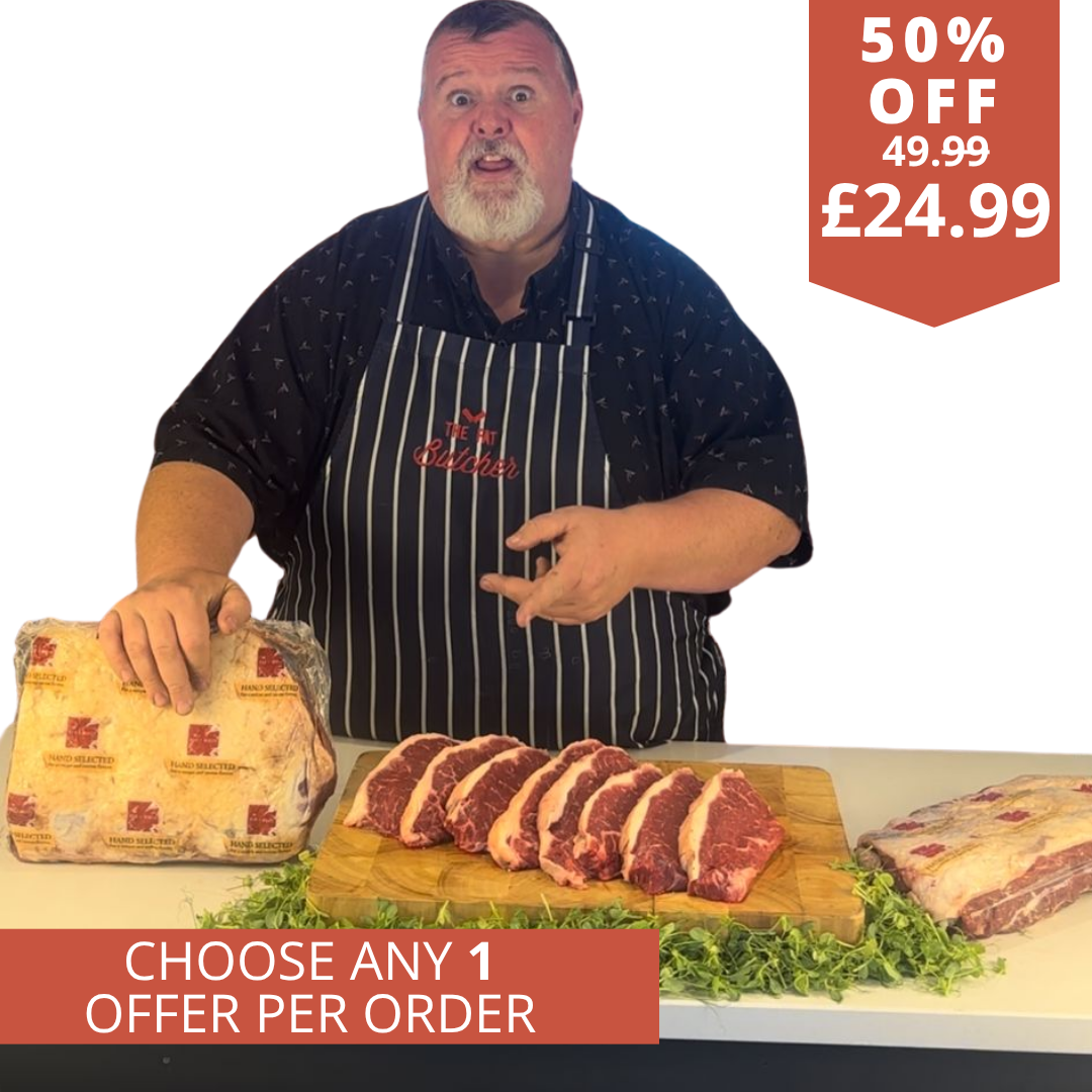 8 Extra marbled Restaurant grade Sirloin Steaks