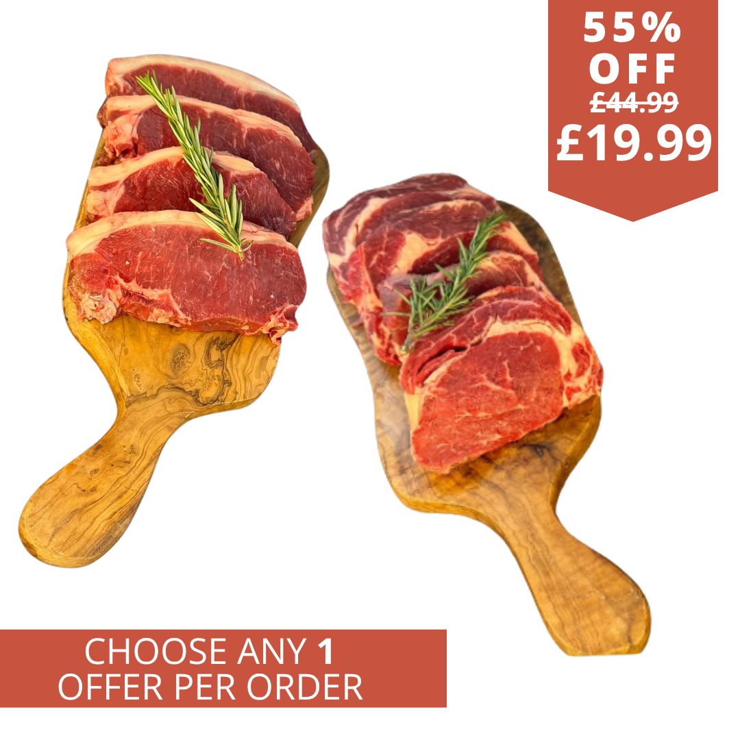 British 4 Ribeye & 4 Sirloin Combo