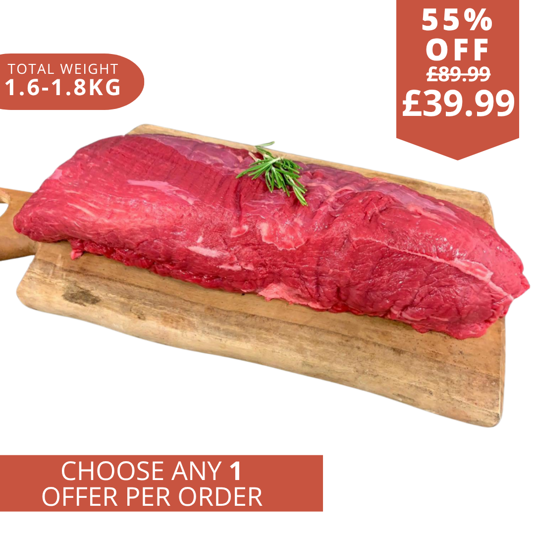 Whole South American restaurant quality beef fillet 1.6-1.8kg
