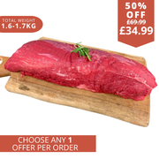 Whole beef fillet. 1.6-1.7kg