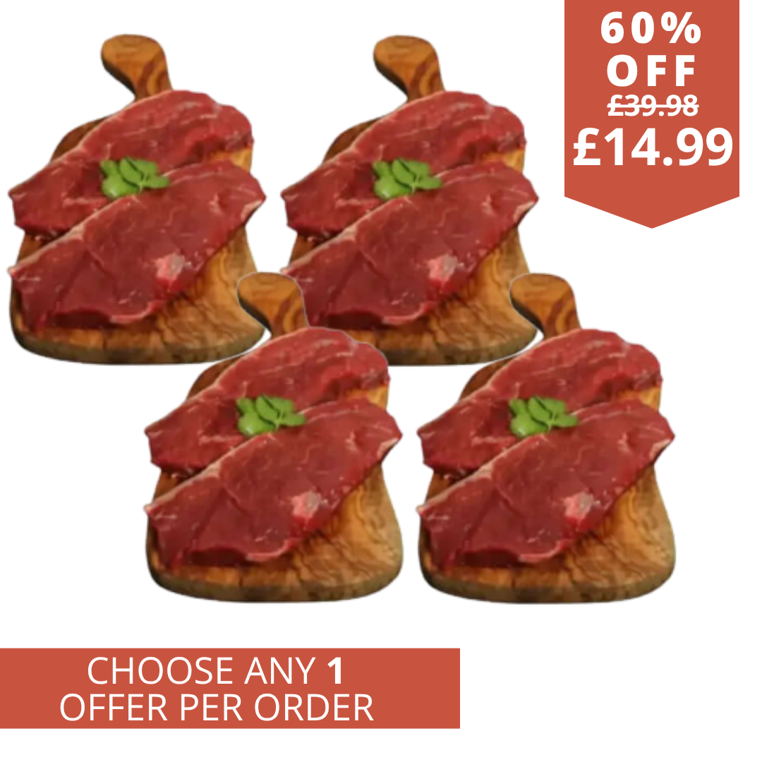British sirloin steaks 1.6kg