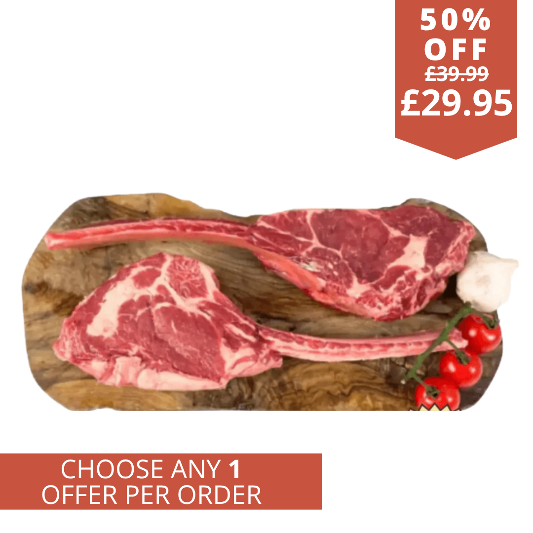 XL Tomahawk steak 2-4-1