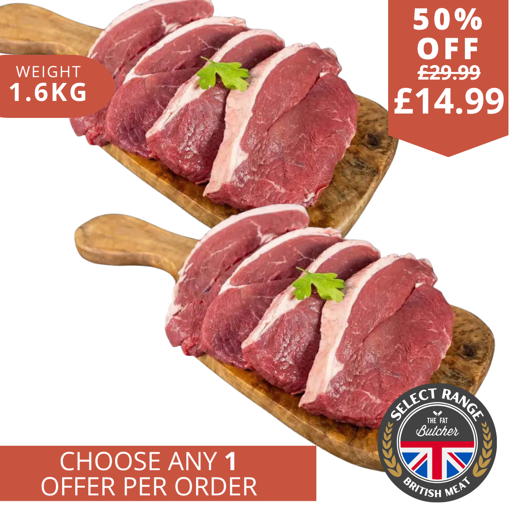 8 British Extra Mature Angus Rump Steaks